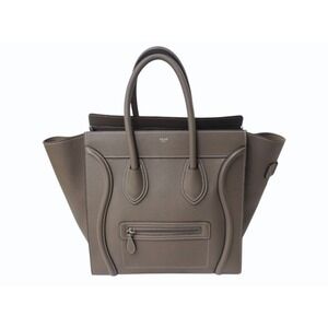 CELINE Luggage Phantom handbag Beige Tan leather Italy